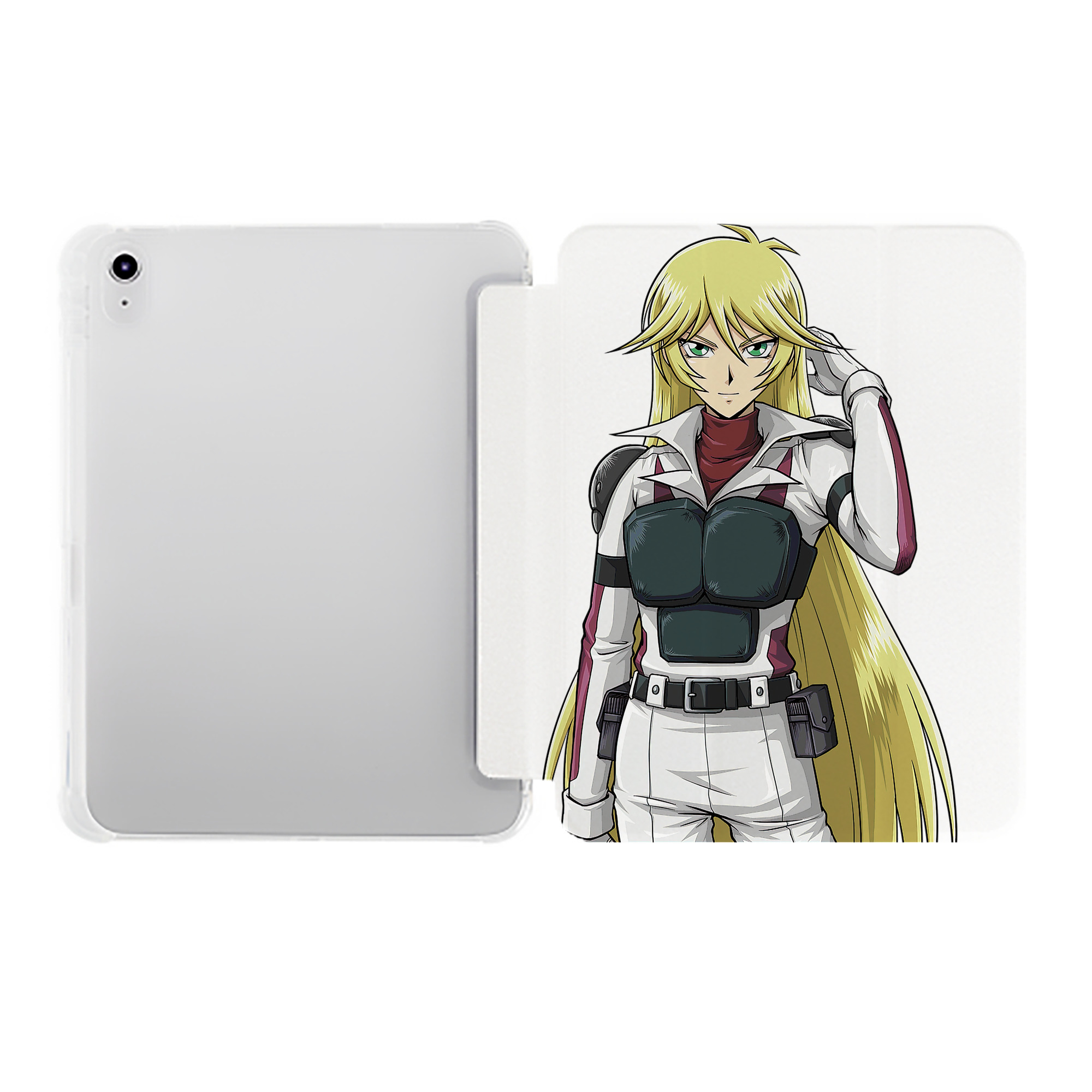 （画像用） 遊☆戯☆王 Yu-Gi-Oh! IPad ケース ペン収納付き 三つ折りスタンド PUレザー×シリコン 対応機種9.5/10.5/10.9インチ